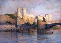 Bridge of St Bénézet at the Palace of the Popes, Avignon, France