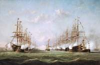The Shah of Persia Reviewing the Fleet