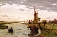 Loading the Hay Barge
