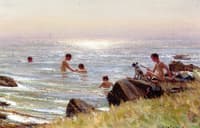 Children Bathing at Ballantrae