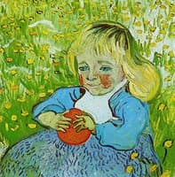 Child with an Orange