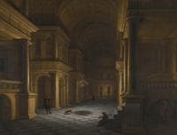 Night in a Classical Church