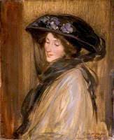 Portrait of a Lady with a Motoring Veil