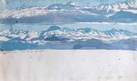 Atlas Mountains and a River, Morocco (sketch)
