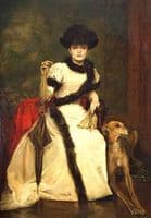 Lady and a Greyhound