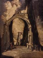 Ruined Arch with Figure