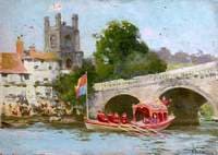 George V on the Royal Barge at Henley, 1912