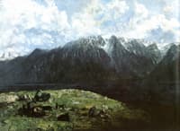 Panoramic View of the Alps, La Dent du Midi