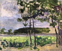 Field with Young Trees in the Foreground