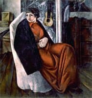 Portrait of a Woman in Red Dress