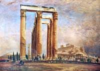 The Temple of Jupiter and the Acropolis, Athens