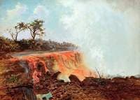 River of Lava Issuing From Mauna Loa, Hawaii, USA