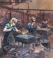 Women Welders at Williams & Williams, Chester