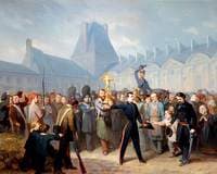 Incident of the Revolution of 1848 in Paris in the Court of the Louvre