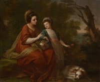 Mrs Hugh Morgan and Her Daughter