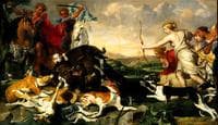 Atalanta and Meleager Hunt the Calydonian Boar