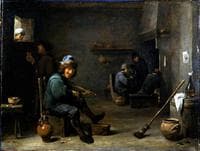 Fiddler in a Tavern