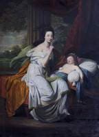 Jocosa Katerina Drury, Lady Cust, and Her Niece, Lady Caroline Hobart
