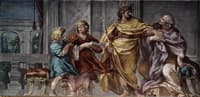 Wall of a salon in Palazzo Pitti