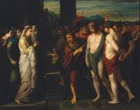 Pylades and Orestes Brought as Victims before Iphigenia