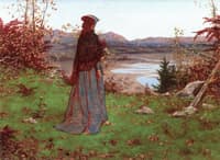 Woman in an Autumn Landscape