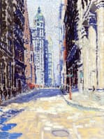 The Singer Building from Fulton Street