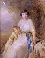 Florence Louise Breckinridge, Lady Hesketh, and Her Eldest Son Thomas Fermor-Hesketh