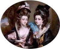 Mrs Gwynne and Mrs Bunbury as the Merry Wives of Windsor