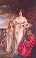 Mrs Minnie Horniman and Her Two Daughters
