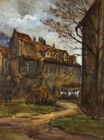 In a quiet garden of the lesser quarter
