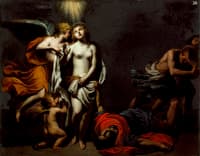 Saint Agnes Protected by an Angel