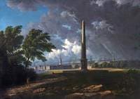 View of Glasgow Green and a Passing Storm