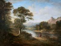 River Landscape with Ruined Castle