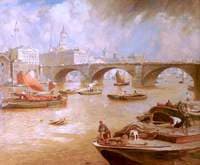 London Bridge from Bankside, London