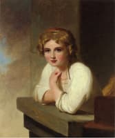 Peasant Girl (after Rembrandt's "Young Girl Leaning on a Wiindowsill")