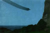 Black Cock in Gliding Flight