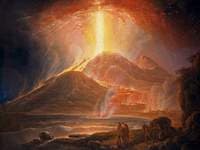 Mount Vesuvius in Eruption