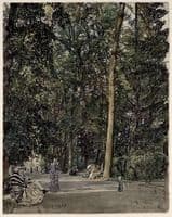 Die Kurpromenade in Teplitz