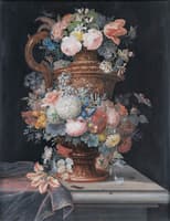 A Still Life of Flowers in a Vase