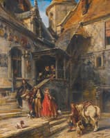 The Messenger in the Castle's Court