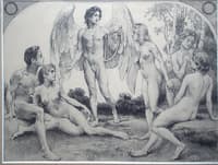 Angel with a harp