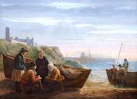 Fisherfolk at Their Boats