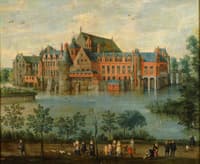 The Archduchess Isabel Clara Eugenia and Alberto at the Palace de Tervuren in Brussels