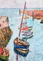 Boats in a Harbour, Lower Largo