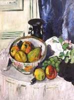Pears and Fruit, The Blue Curtain
