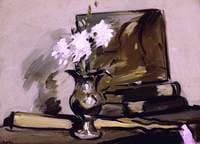 Flowers in a Silver Jug