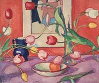 Tulips – The Blue Jug