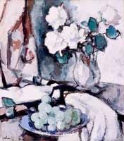White Roses and Grapes