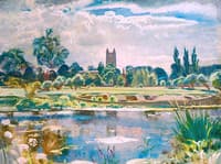 A Barge on the Stour at Dedham