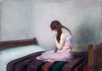 A Girl on a Bed
